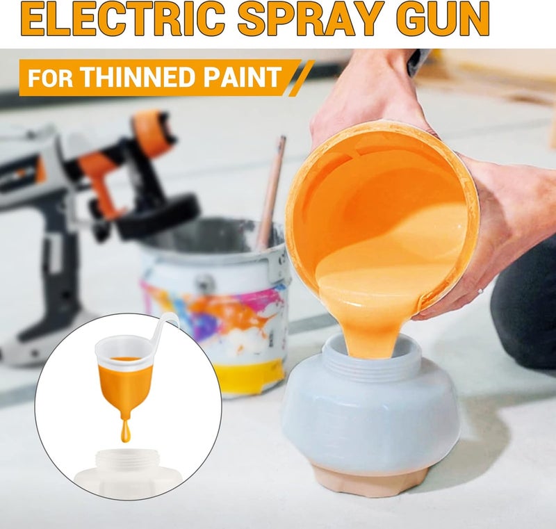 Batavia Paint Sprayer - HVLP Electric Spray Paint Gun, 1200ml High Capacity Container Easy to Clean, 4 Nozzles and 3 Patterns, for Furniture, Cabinets, Fence, Walls, Door, Garden Chairs etc - Image 5